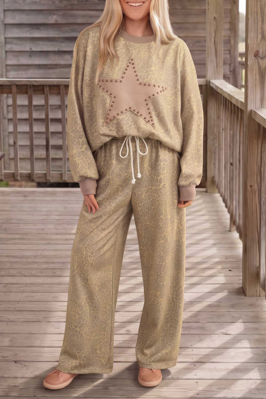 Sienna Ruth Leopard Relaxed Pants