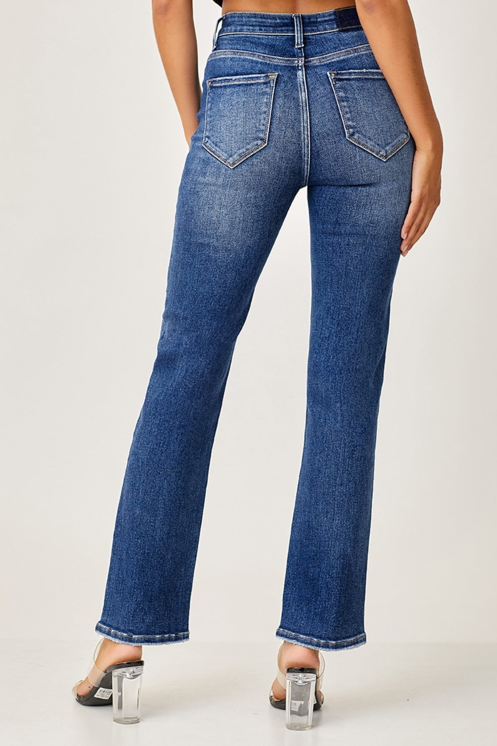 Hazel Blues® |  RISEN Mid Rise Slim Straight Jeans