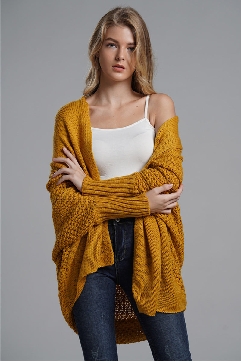 Hazel Blues® |  Open Front Batwing Sleeve Cardigan