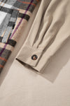 Hazel Blues® |  Pocketed Plaid Long Sleeve Mini Shirt Dress