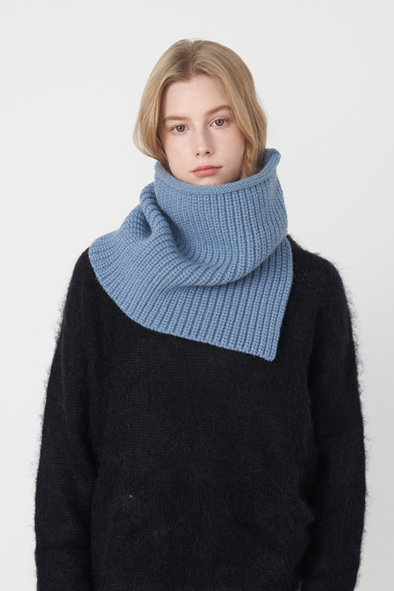 Hazel Blues® |  Slit Pullover Knit Scarf