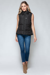 Hazel Blues® |  Snobbish Snap and Zip Closure Hooded Vest