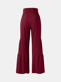 Hazel Blues® |  Tied Ruched Wide Leg Pants