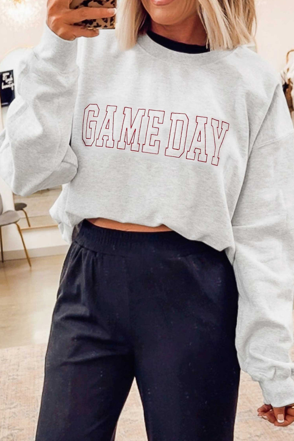 Saturday Favorite Embroidered Sweatshirt