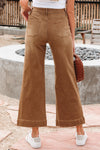 Hazel Blues® |  Breen Cropped High Rise Wide Leg Jeans