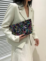 Hazel Blues® |  Sequin Clutch with Zipper