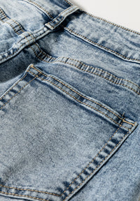 Hazel Blues® |  Washed Wide Leg Jeans with Pockets