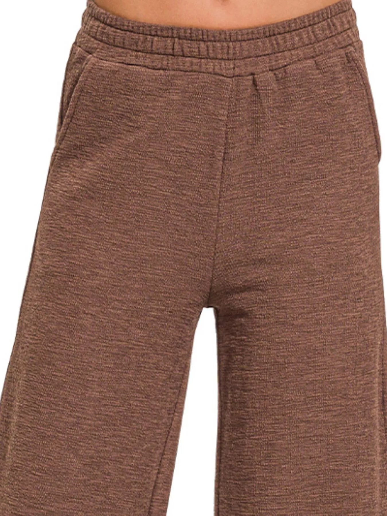 Hazel Blues® | Zenana Cotton Slub Wide Leg Pants