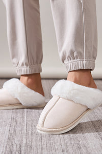 Hazel Blues® |  Faux Fur Round Toe Slippers