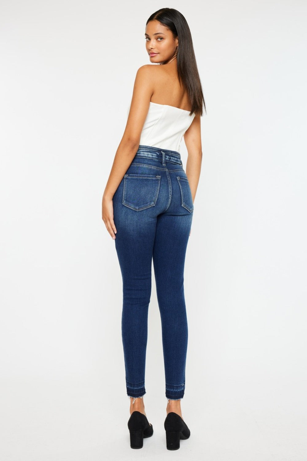 Hazel Blues® |  Kancan High Rise Ankle Skinny Jeans