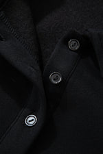 Hazel Blues® |  Black Solid Collared Sweatshirt and High Waist Pants Active Set