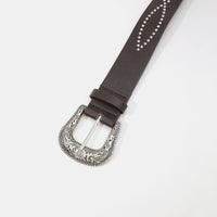 Hazel Blues® |  PU Leather Rhinestone Belt