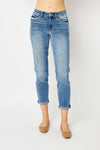 Hazel Blues® |  Judy Blue Cuffed Hem Slim Jeans