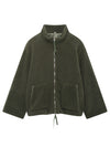 Hazel Blues® |  Turtleneck Zip Up Long Sleeve Plush Jacket