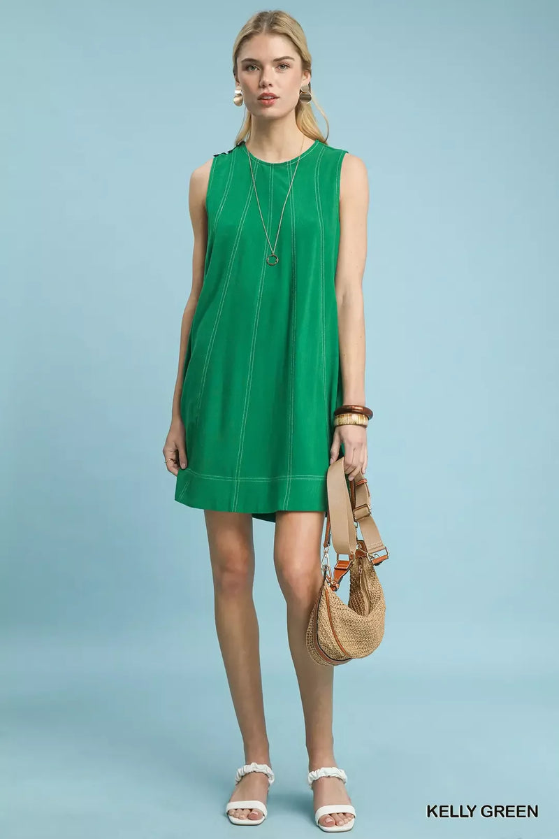 Umgee Linen Sleeveless Swing Dress – Hazel Blues®