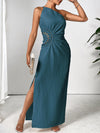 Hazel Blues® |  Slit One Shoulder Sleeveless Maxi Dress