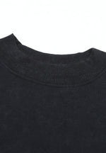 Hazel Blues® |  Mock Neck Dropped Shoulder Sweatshirt