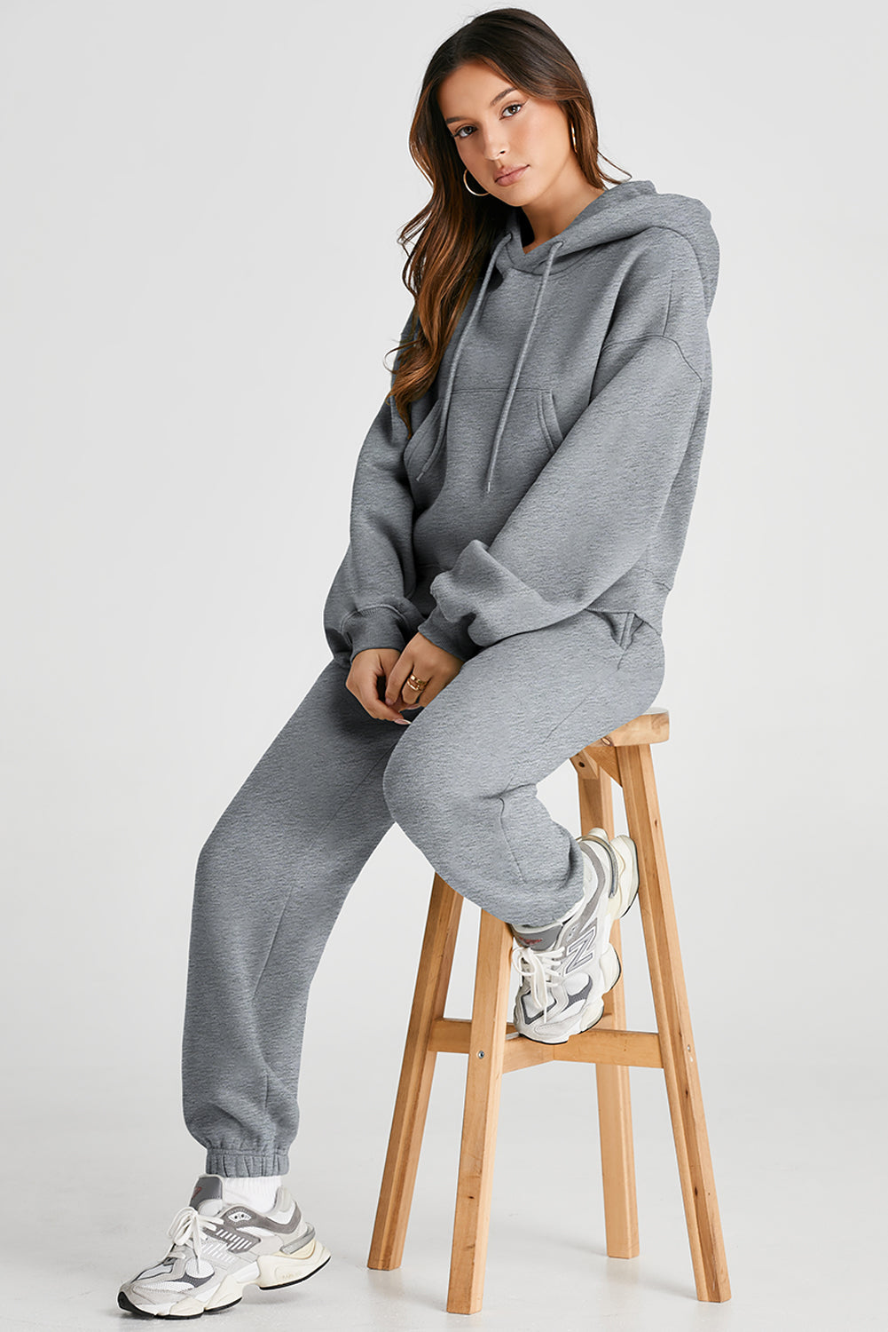 Hazel Blues® |  Dropped Shoulder Hooded Top and Pants Active Set