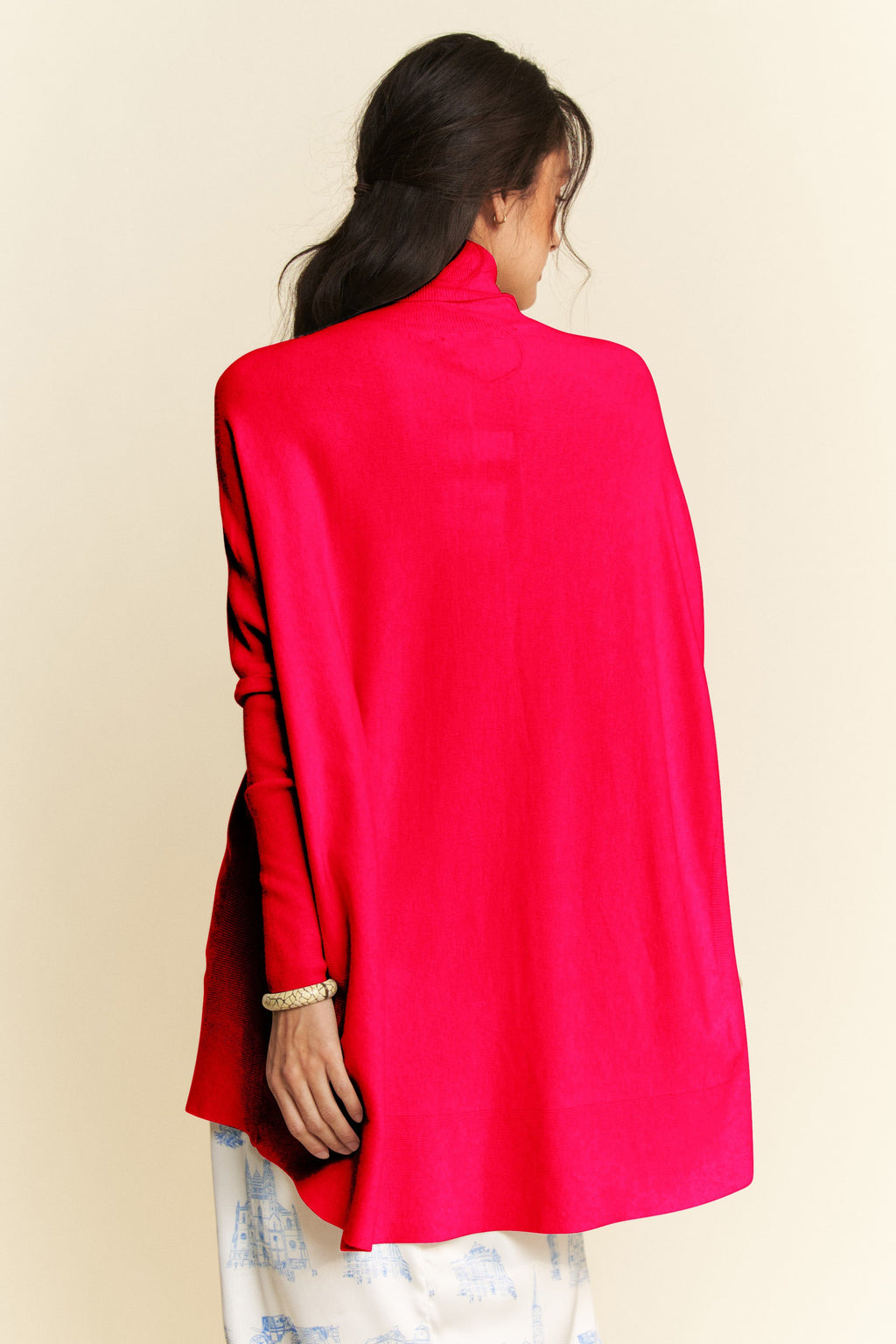 Hazel Blues® |  Davi & Dani High-Low Turtleneck Long Sleeve Knit Top