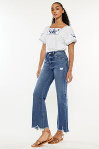 Hazel Blues® |  Kancan High Rise Slim Wide Leg Jeans