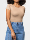 Hazel Blues® |  Round Neck Short Sleeve Bodysuit