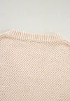 Hazel Blues® |  V-Neck Dropped Shoulder Long Sleeve Sweater