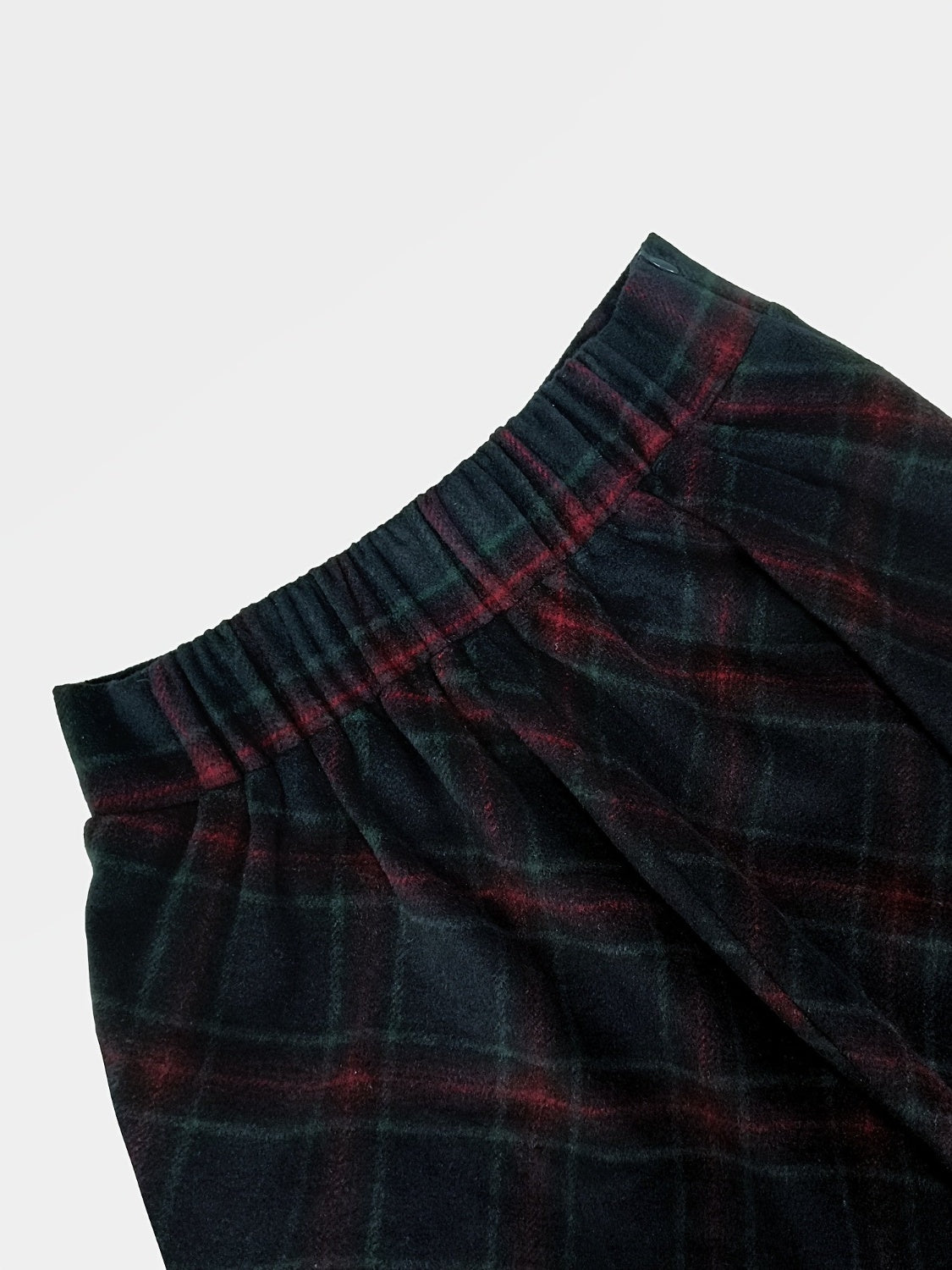 Hazel Blues® |  Plaid Elastic Waist Midi Skirt