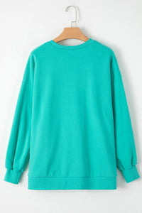 Hazel Blues® |  Round Neck Long Sleeve Sweatshirt