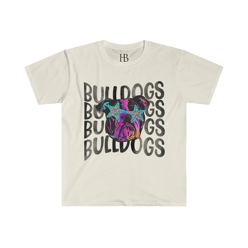 Hazel Blues® |  Bulldogs on Repeat Softstyle Graphic T-Shirt