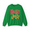 Hazel Blues® |  Holly Jolly Faux Glitter Graphic Sweatshirt
