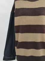 Hazel Blues® |  Contrast Round Neck Long Sleeve Sweater