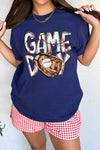Hazel Blues® |  Blue GAME DAY TOUCH DOWN Graphic T Shirt