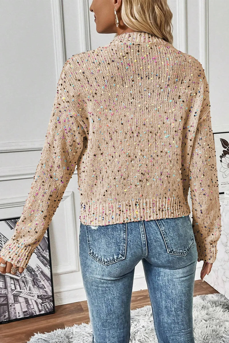Hazel Blues® |  Confetti Button Up Long Sleeve Cardigan
