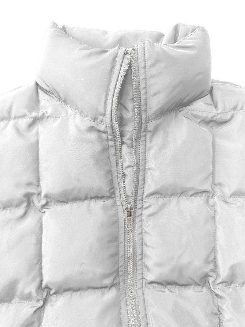 Hazel Blues® |  Pocketed Plaid Quilted Zip Up Winter Coat