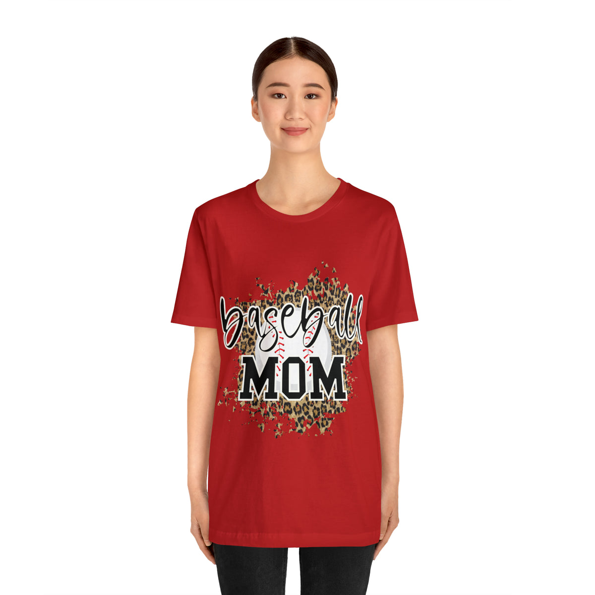 Hazel Blues® |  Baseball Mom Leopard Graphic Tee