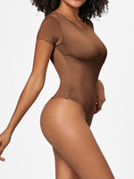 Hazel Blues® |  Round Neck Short Sleeve Bodysuit