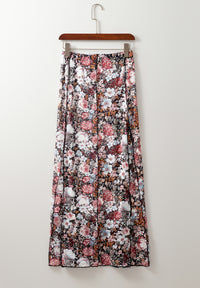 Hazel Blues® |  Floral Elastic Waist Maxi Skirt