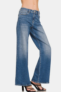 Hazel Blues® |  Zenana High Rise Wide Leg Jeans with Pockets