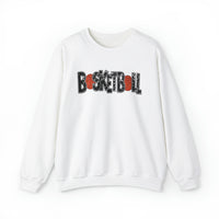 3Blues Designs |   Basketball Faux Chenille Sequin Patches Sweatshirt