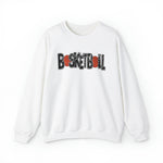 Hazel Blues® |  Basketball Faux Chenille Sequin Patches Sweatshirt: Black