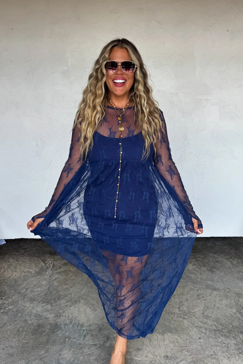 Hazel Blues® |  PREORDER: Evangeline Lace Dress