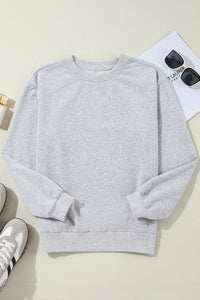 Hazel Blues® |  Round Neck Long Sleeve Sweatshirt