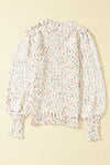 Hazel Blues® |  Confetti Round Neck Long Sleeve Sweater