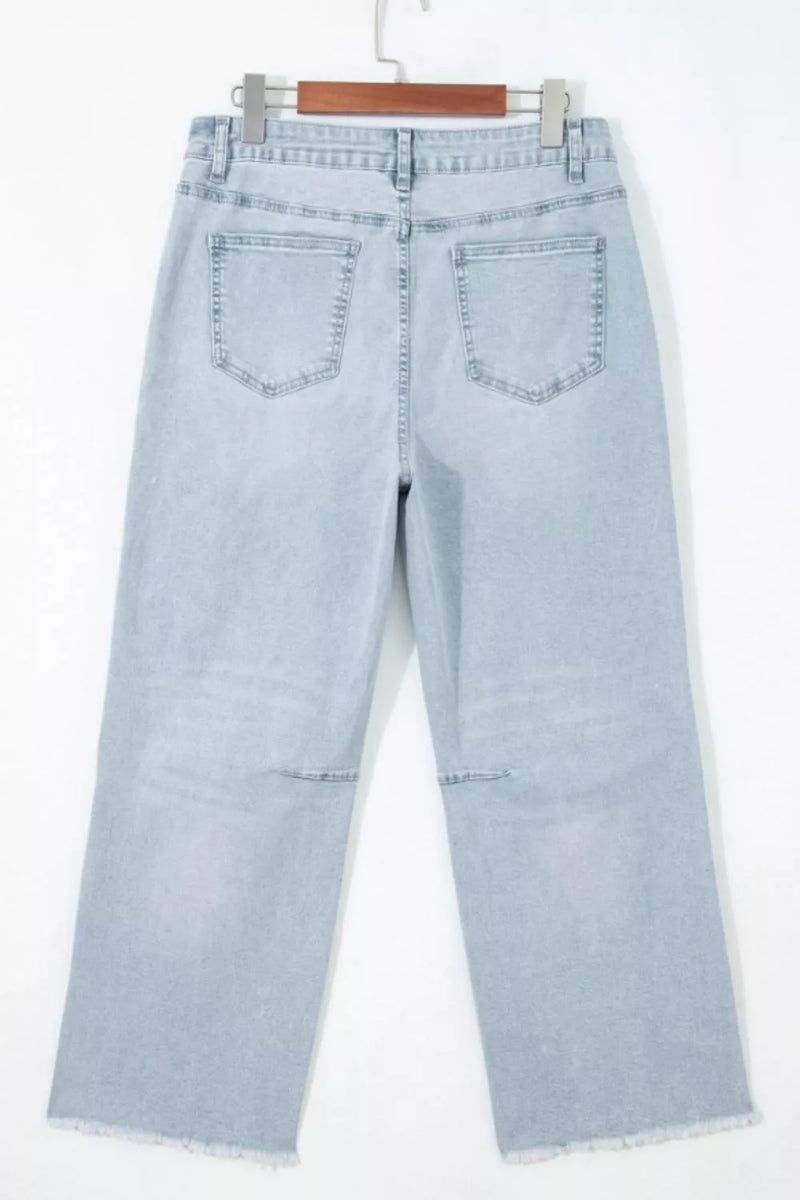 Star-Embellished Cropped Jeans – Hazel Blues®