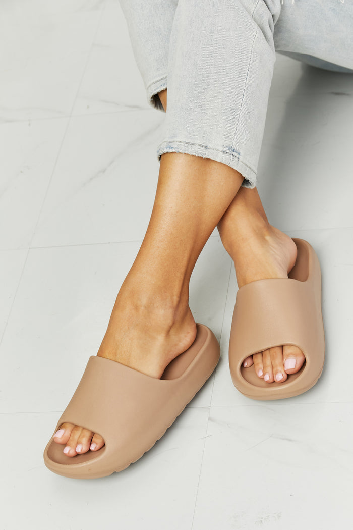 Hazel Blues® |  NOOK JOI In My Comfort Zone Slides in Beige