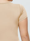 Hazel Blues® |  Square Neck Short Sleeve Bodysuit