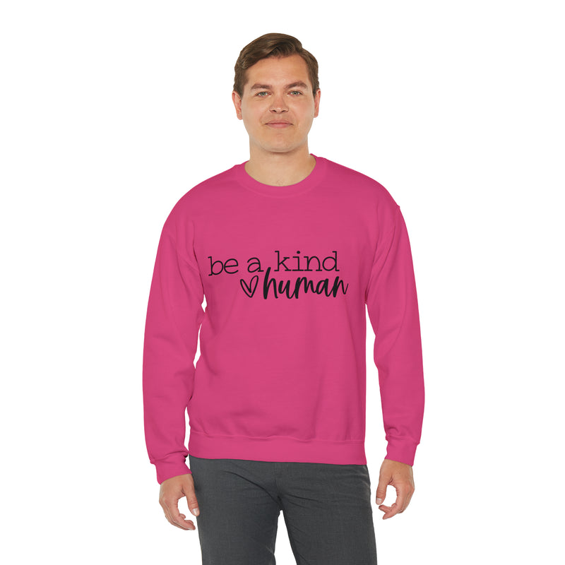 Hazel Blues® |  Be a Kind Human Crewneck Graphic Sweatshirt