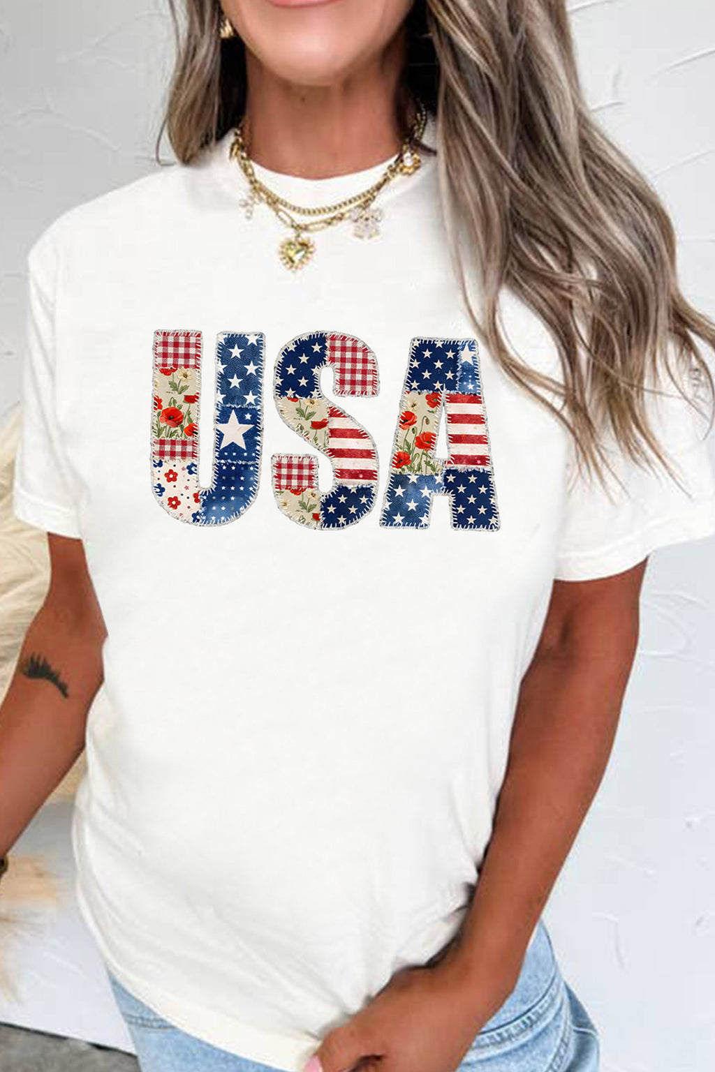America the Beautiful Tee | Patchwork Tee