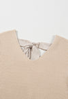 Hazel Blues® |  Tied Back V-Neck Long Sleeve Sweater