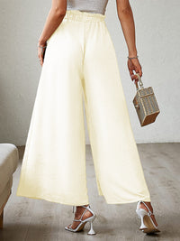 Hazel Blues® |  Tied Slit Wide Leg Pants